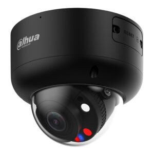DahuaDomo IP TiOC 3.0 H265 4M WDR Iluminación Dual LED40m/IR50m 2.7-13.5VFM IP67 IK10 PoE MIC/Altavoz AUDIO E/S AI. Color Negro
