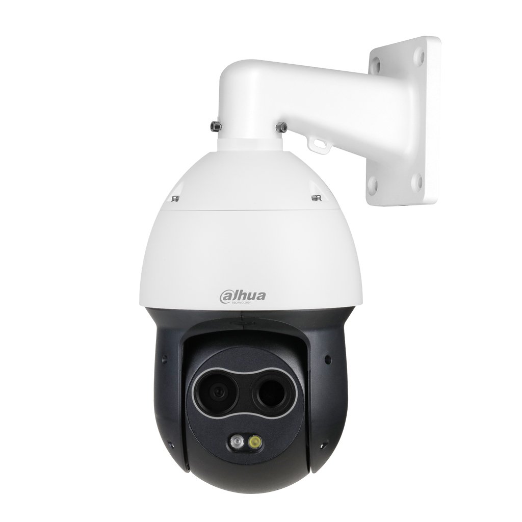 DahuaDomo PTZ Híbrido IP Térmico 256*192 7mm + 4M 8mm IP66 12V PoE+ AUDIO E/S AI