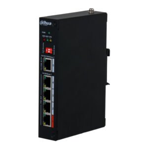 DahuaExtensor PoE 4 puertos 10/100 + 1 Uplink Gigabit PoE-In