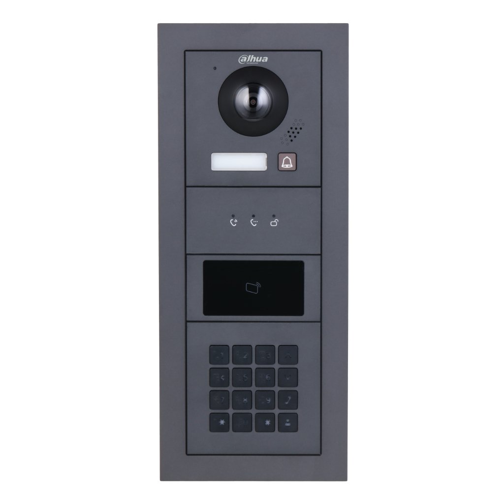 Exterior Modular para Videoportero IP con Cámara y 1 botón para Series VTO4202F-X. Color negro - Imagen 2