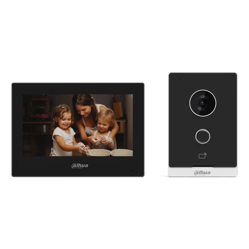 DahuaKit Videoportero IP WiFi exterior de Superficie + monitor WiFi interior