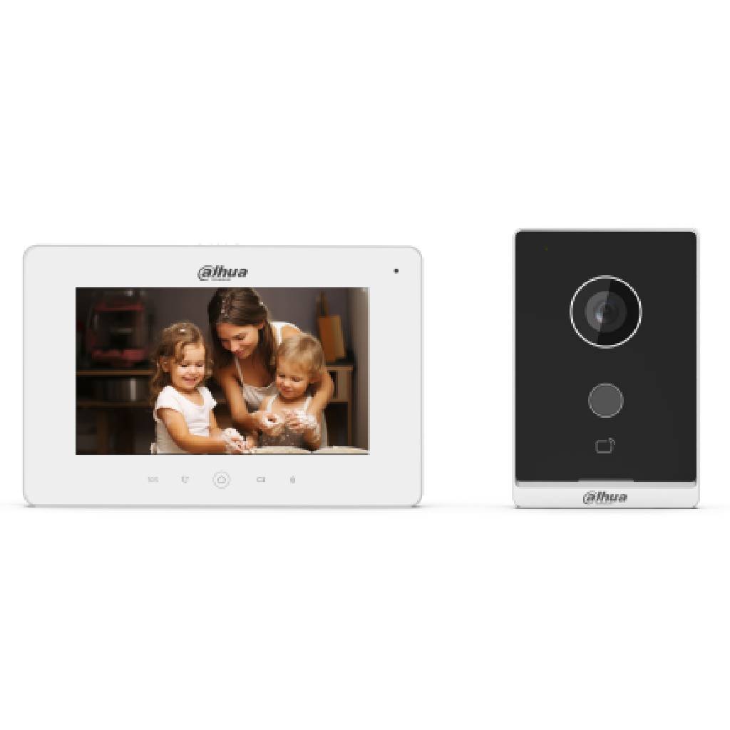 DahuaKit Videoportero IP WiFi exterior de Superficie + monitor WiFi interior