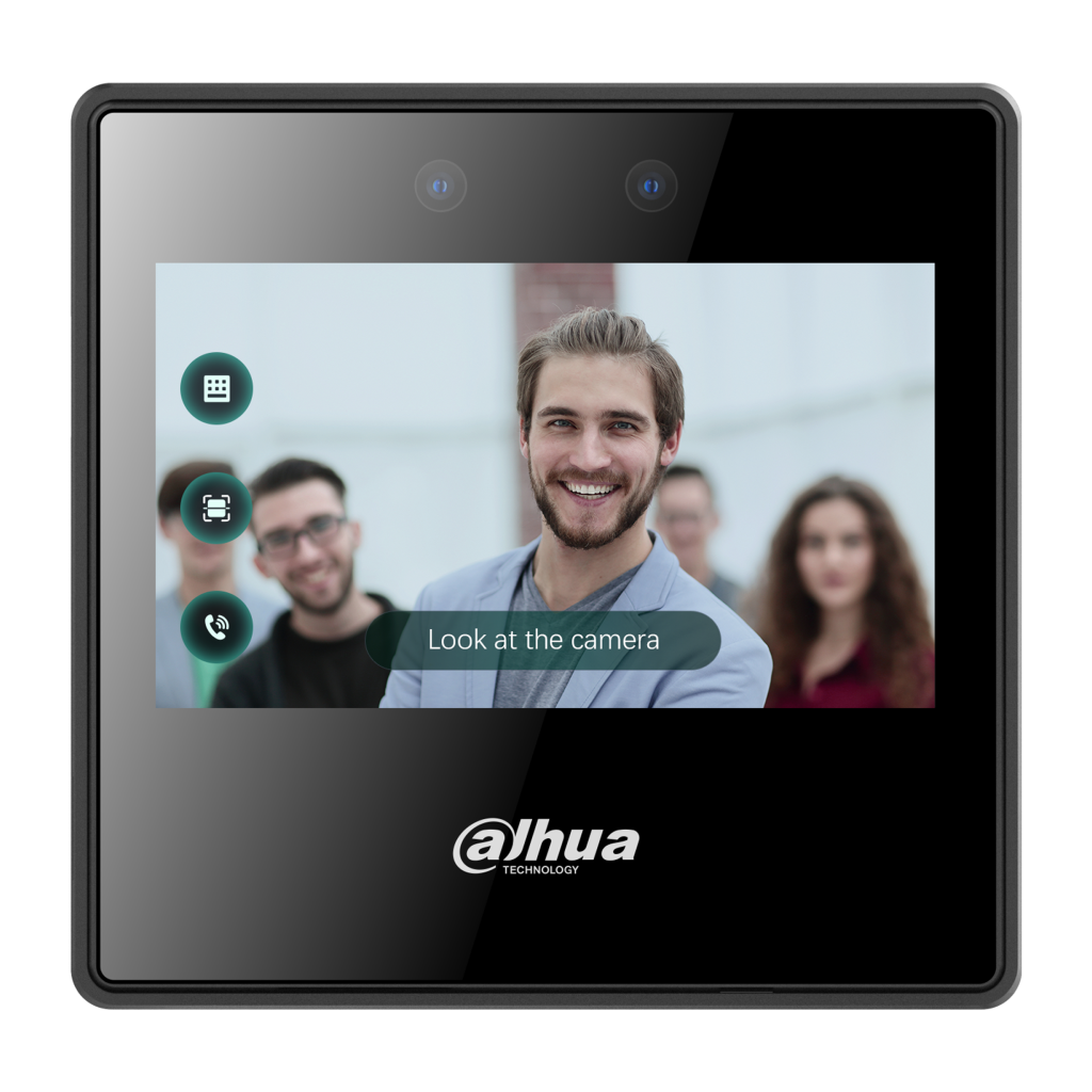 DahuaLector Autónomo LCD 4.3" táctil de Reconocimiento Facial+PIN