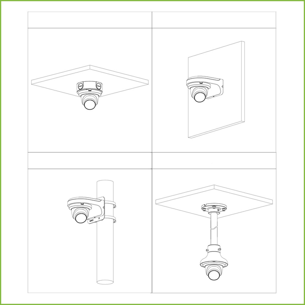 MiniDomo HDCVI 4EN1 2M 1080P WDR Starlight IR30m 2.8mm IP67 Quick-to-install. Color Negro - Imagen 4