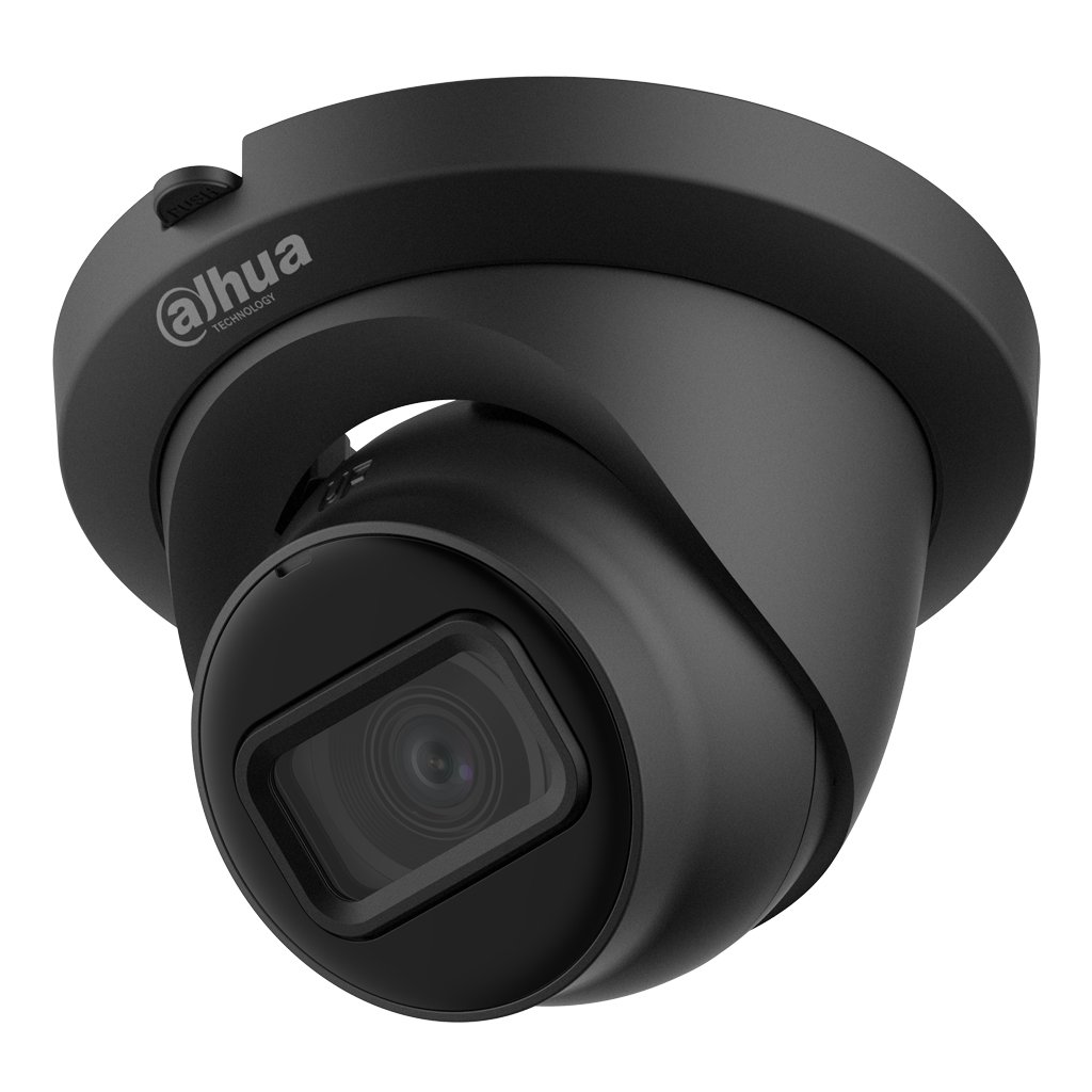 DahuaMiniDomo HDCVI 4EN1 2M 1080P WDR Starlight IR30m 2.8mm IP67 Quick-to-install. Color Negro