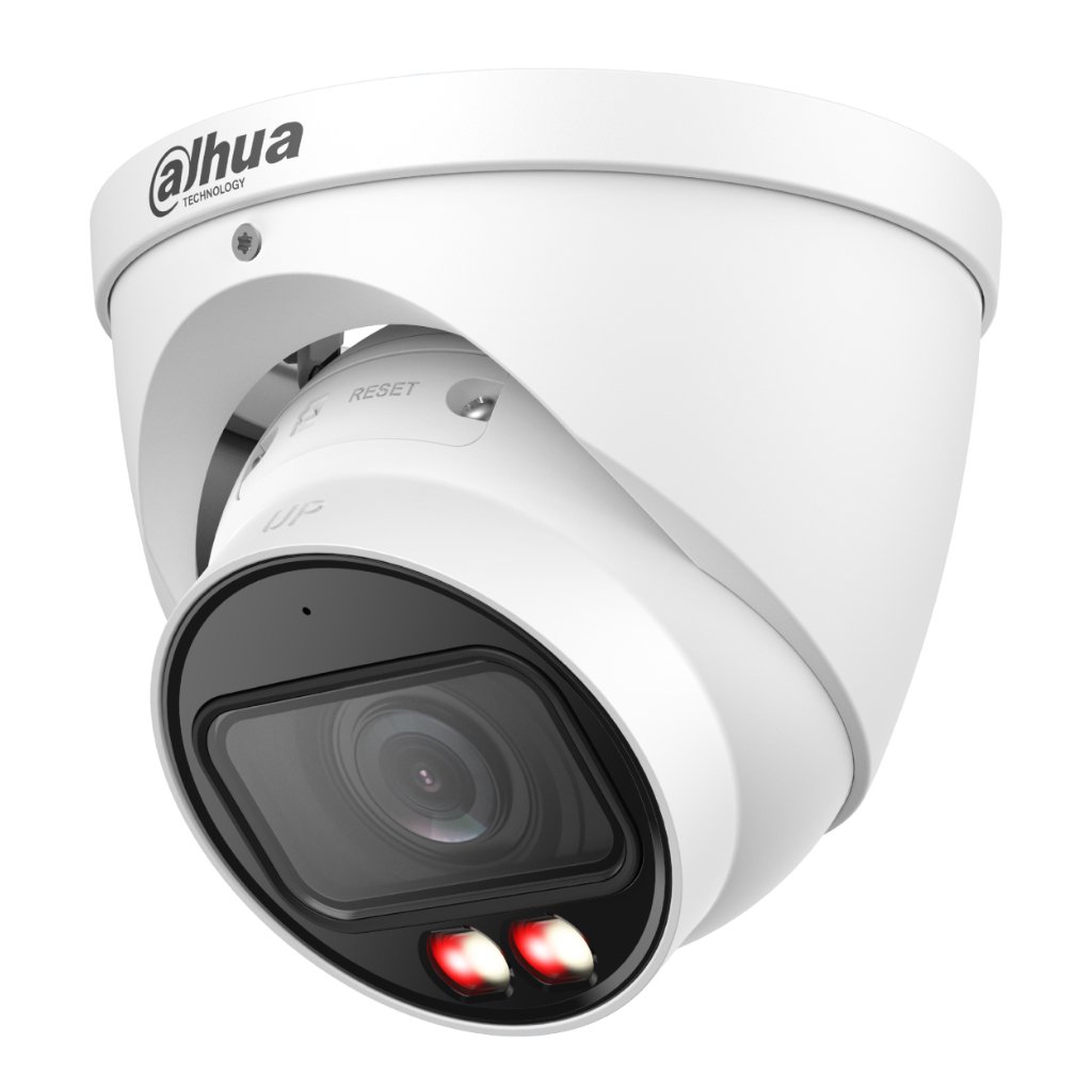 DahuaMiniDomo IP 8M H265 FULL COLOR WDR Iluminación Dual LED40m/IR40m 2.7-13.5mm IP67 PoE MIC AI