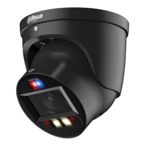 DahuaMiniDomo IP TiOC 3.0 H265 4M WDR Iluminación Dual LED40m/IR50m 2.7-13.5VFM IP67 PoE DUALMIC/Altavoz AUDIO E/S AI. Color Negro