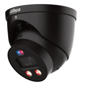 DahuaMiniDomo IP WizColor TiOC PRO H265 8M WDR Iluminación Dual LED30m/IR30m 2.8mm IP67 PoE MIC/Altavoz AUDIO E/S AI Color Negro