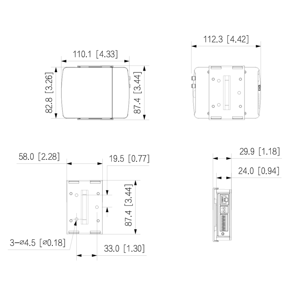 Minicámara IP H265 Pinhole 4M WDR 2.8mm AUDIO E/S + Unidad principal AI - Imagen 2