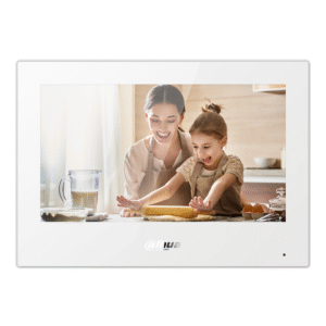 DahuaMonitor Android Interior 7" de Superficie para Videoportero IP WiFi Pantalla Táctil PoE SD 8E/1S Alarma Blanco
