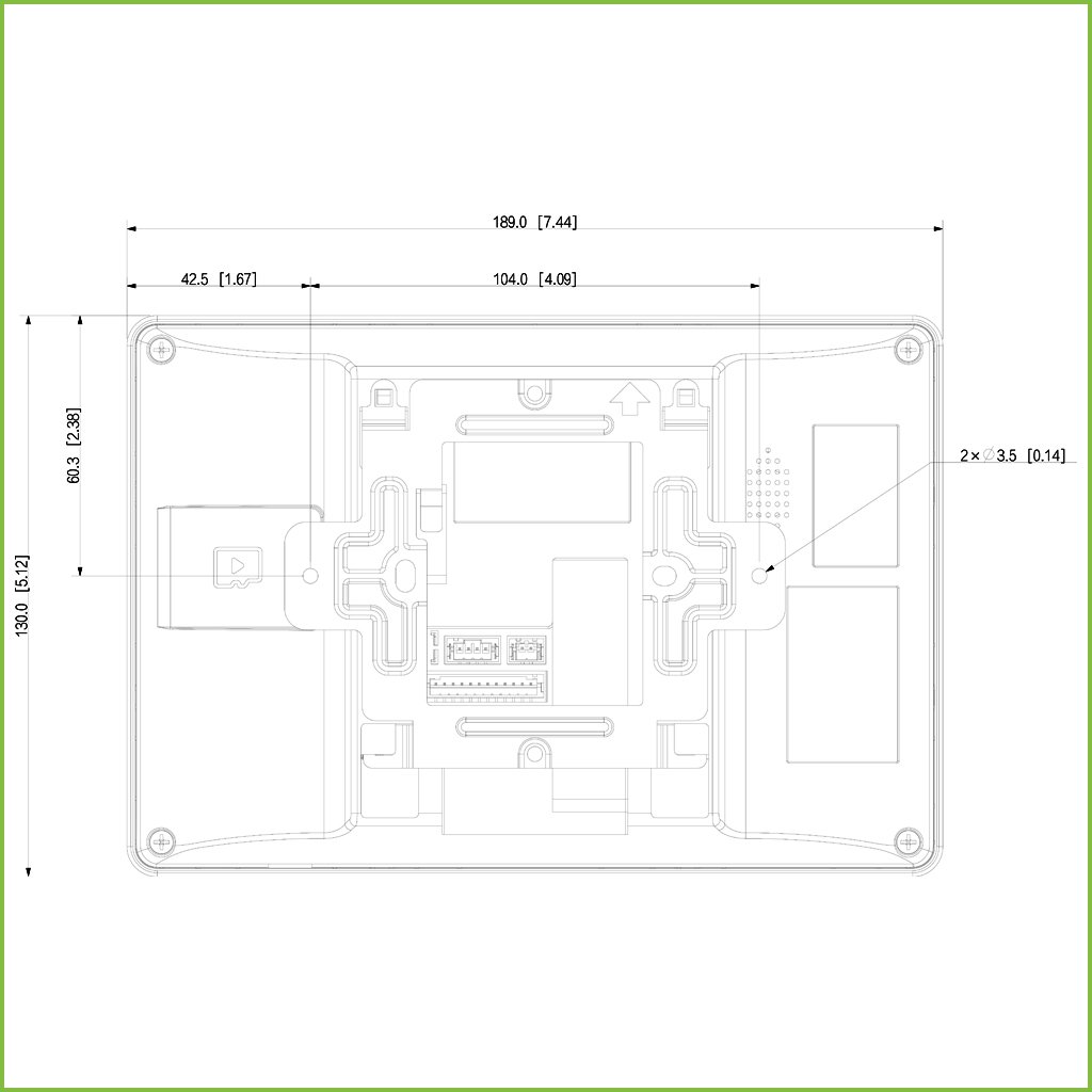 Monitor Interior 7" de Superficie para Videoportero IP Pantalla Táctil PoE SD 6E 1S Alarma Blanco - Imagen 4