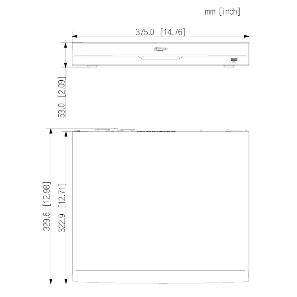 NVR 16ch 448Mbps H265 HDMI 8PoE 2HDD E/S AI - Imagen 3