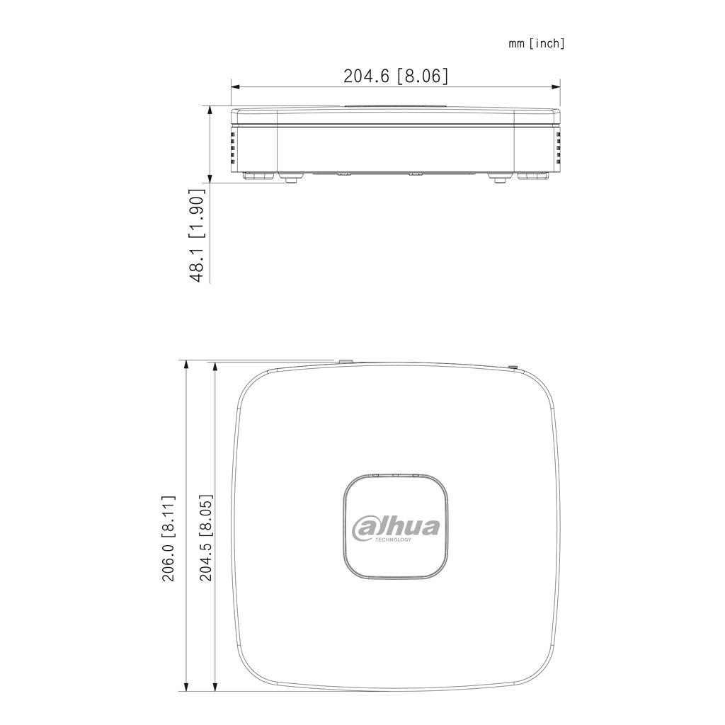 NVR 16ch 80Mbps H265 HDMI 1HDD - Imagen 3