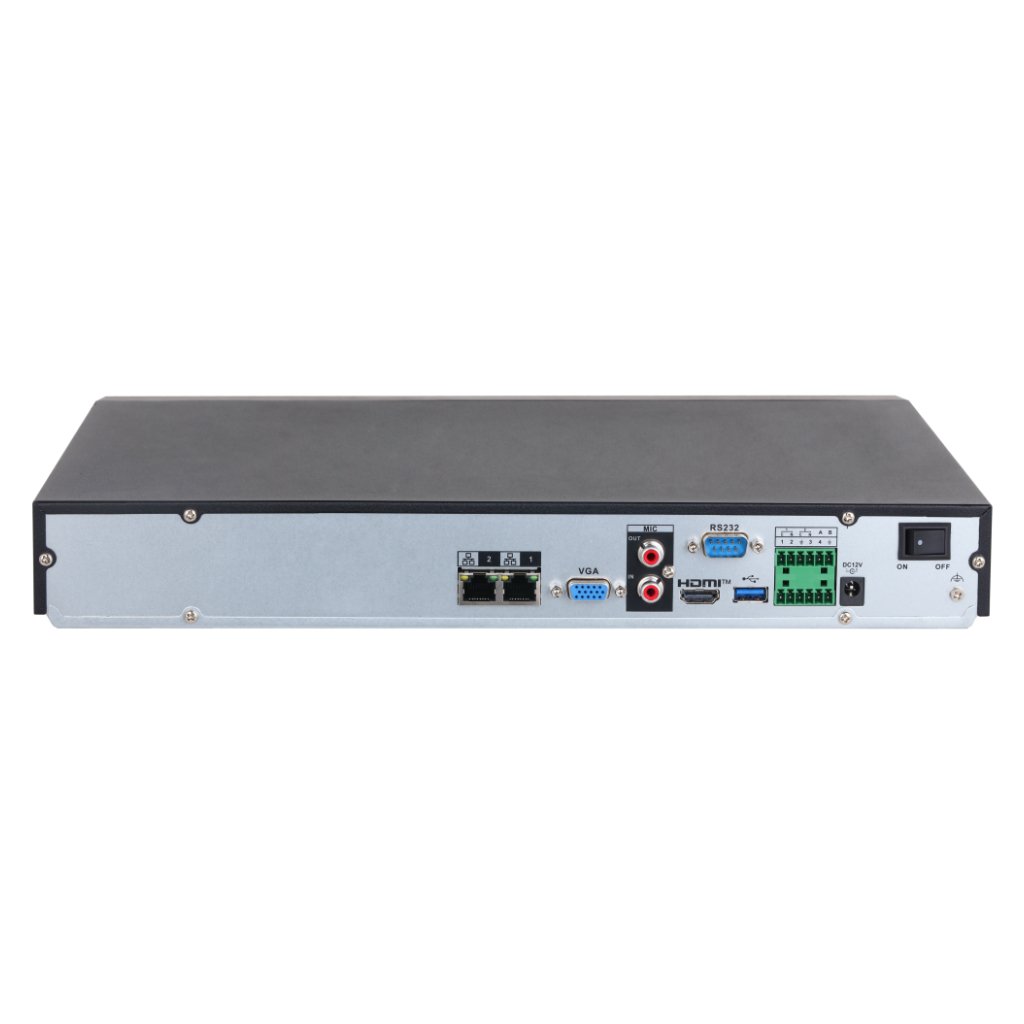 NVR 32ch 484Mbps H265 HDMI 2HDD 2RJ45 E/S AI - Imagen 2