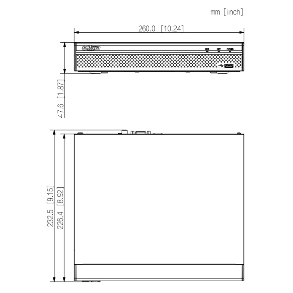 NVR 4ch 80Mbps H265 4K HDMI 4PoE 1HDD - Imagen 3