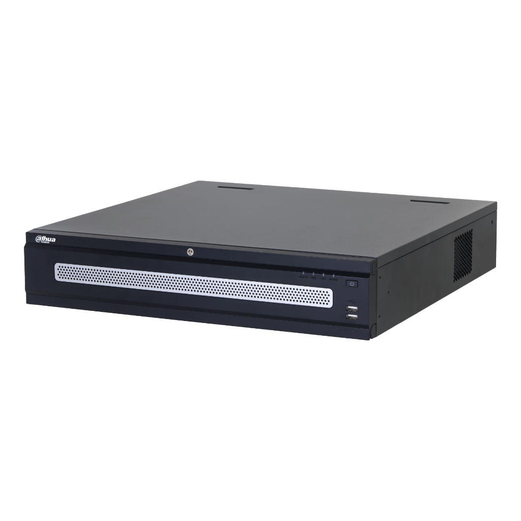DahuaNVR 64ch 1280Mbps 32MP H265 4xHDMI 8HDD E/S RAID 0/1/5/6/10