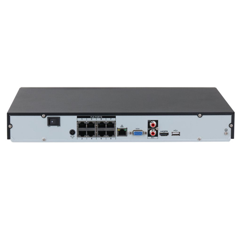 NVR 8ch 144Mbps H265 4K HDMI 8PoE 2HDD - Imagen 2