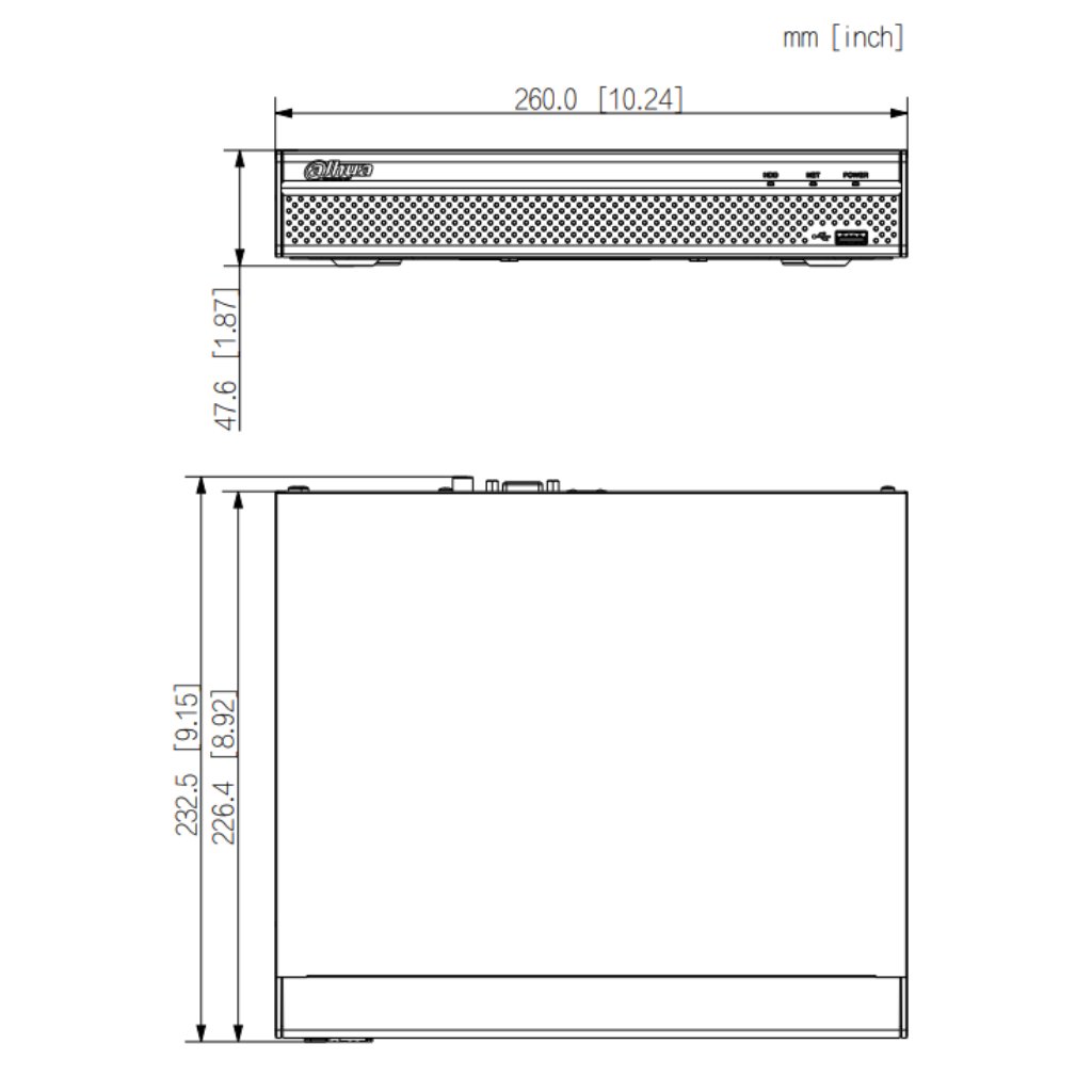 NVR 8ch 80Mbps H265 4K HDMI 1HDD - Imagen 3