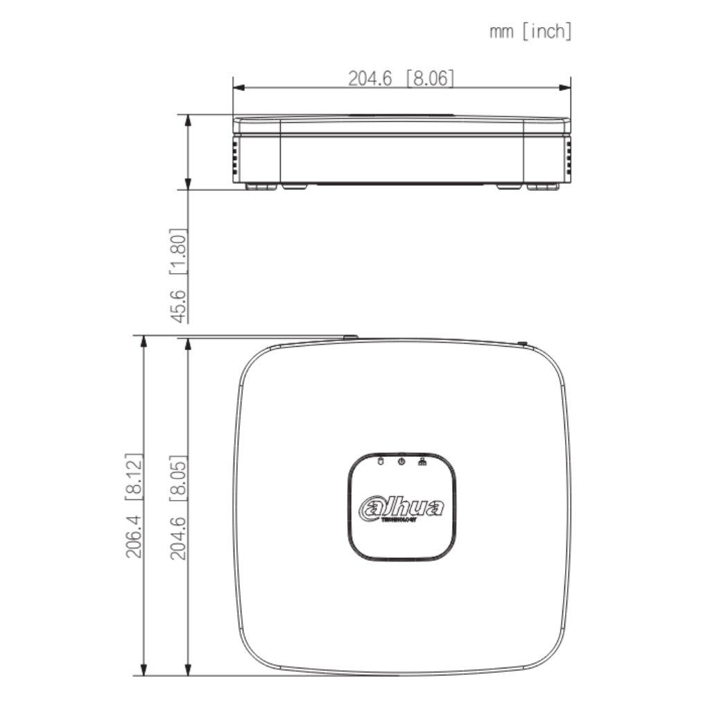 NVR 8ch 80Mbps H265 4K HDMI 1HDD - Imagen 3