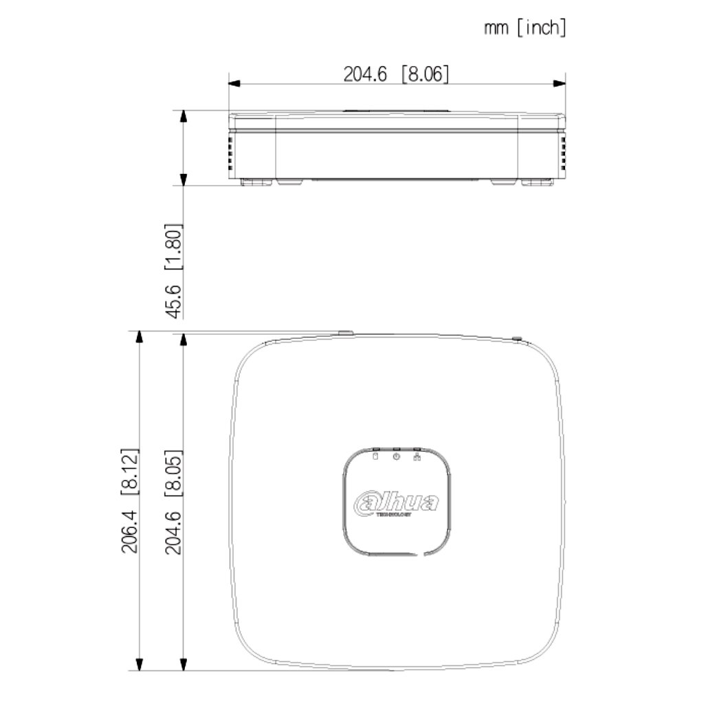 NVR 8ch 80Mbps H265 4K HDMI 4PoE 1HDD - Imagen 3