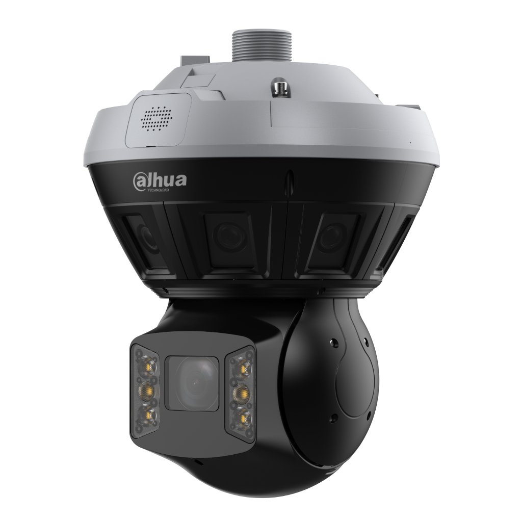 DahuaPanorámica 180º 8M Multisensor (4x2M) + Domo PTZ IP 4M H265 LED100m/IR150m 40X IP67 IK10 DC36V PoE AUDIO DUALMIC/Altavoz E/S AI