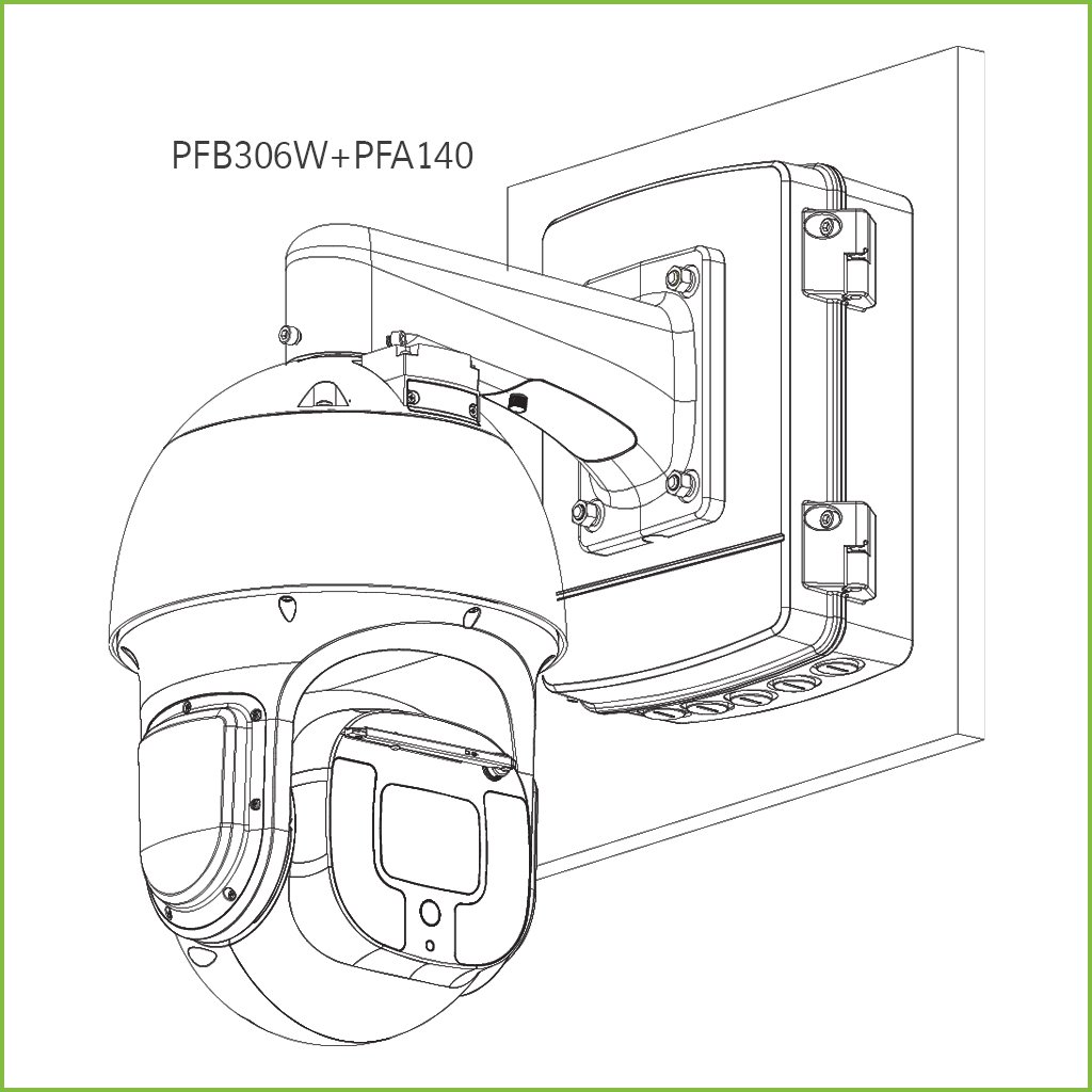 Soporte para montaje en pared para Speed Dome SD8A - Imagen 3