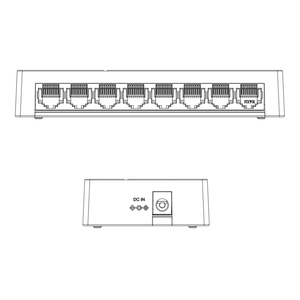 Switch 8 puertos 10/100 No_Gestionable Layer2 - Imagen 3