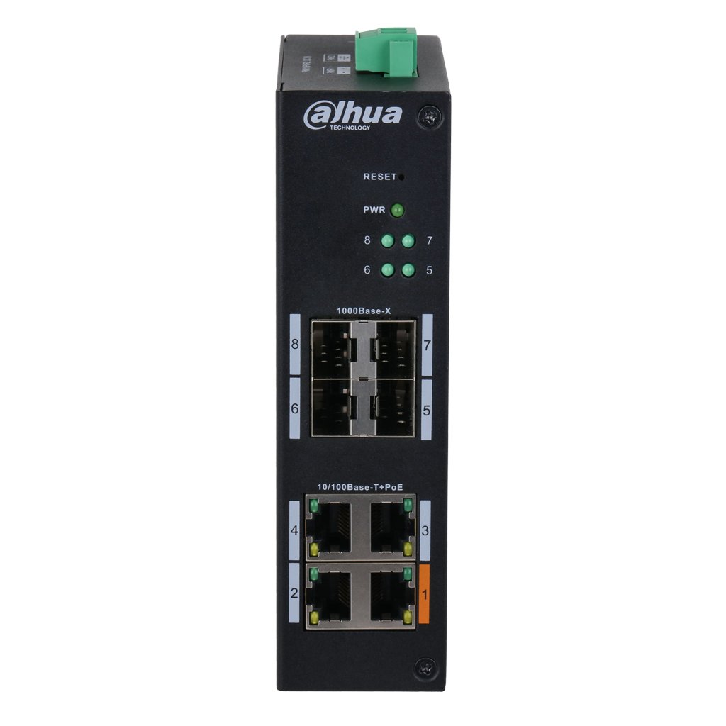Switch Hardened PoE 4 puertos 10/100 +4SFP Gigabit 60W Gestionable Layer2 - Imagen 2