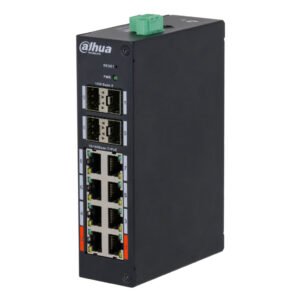 DahuaSwitch Hardened PoE 8 puertos 10/100 +4SFP Gigabit 96W Gestionable Layer2