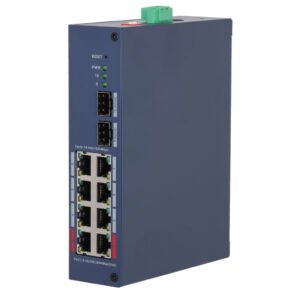 DahuaSwitch Hardened PoE 8 puertos Gigabit + 2SFP Gigabit 110W Gestionable en Cloud Layer2