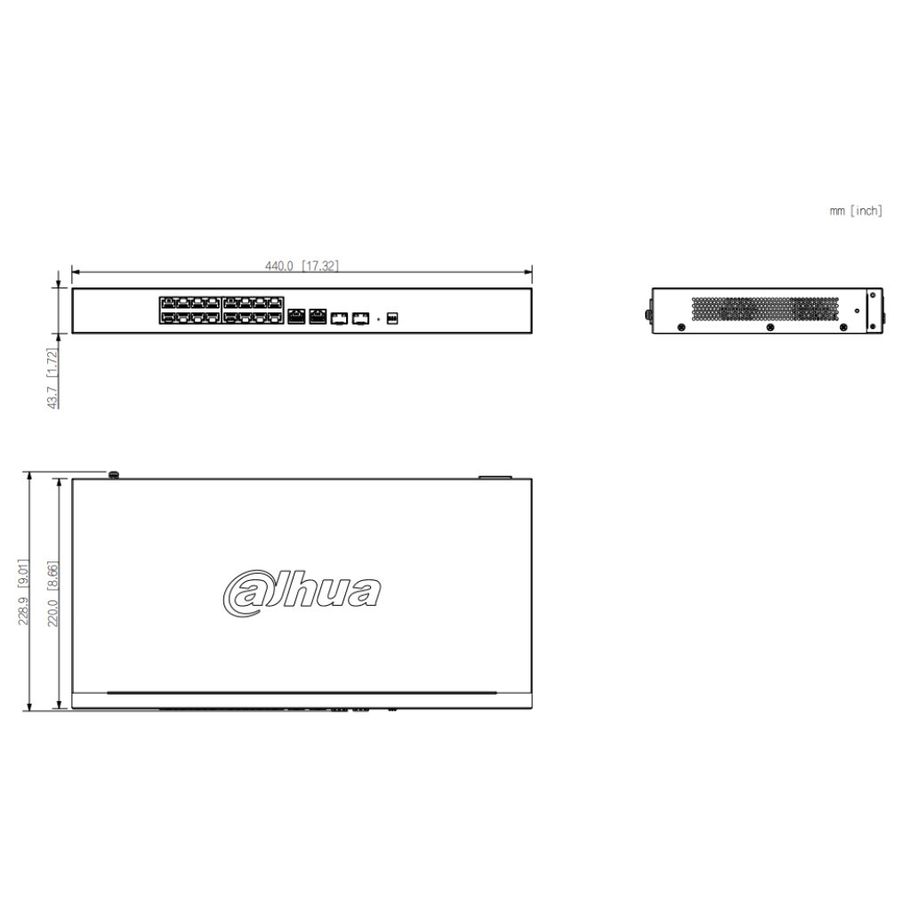 Switch PoE 16 puertos 10/100 + 2 Combo Gigabit RJ45/SFP Uplink 135W Gestionable en Cloud Layer2 - Imagen 2