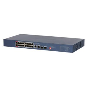 DahuaSwitch PoE 16 puertos Gigabit + 2 Uplink Gigabit RJ45 + 2SFP Gigabit 135W Gestionable en Cloud Layer2