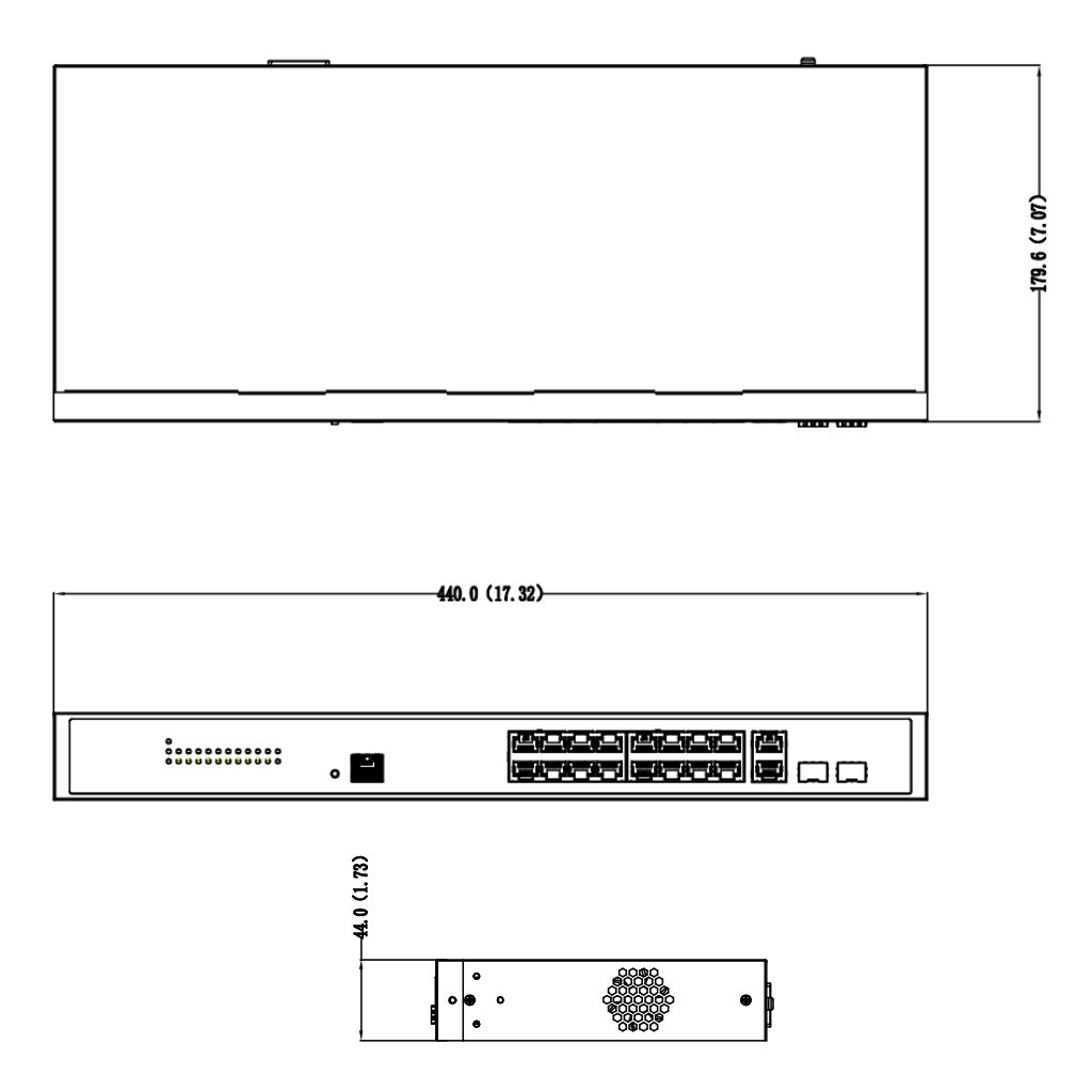 Switch PoE 2.0 16 puertos Gigabit + 2 Combo Gigabit RJ45/SFP Uplink 130W Gestionable Layer2 - Imagen 4