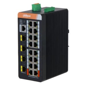 DahuaSwitch PoE 2.0 Industrial 16 puertos Gigabit + 4SFP Uplink Gigabit 240W Gestionable Layer2