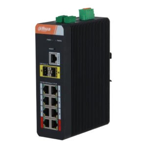 DahuaSwitch PoE 2.0 Industrial 8 puertos Gigabit + 2SFP Uplink Gigabit 120W Gestionable Layer2