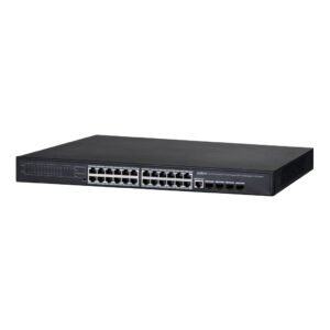DahuaSwitch PoE 24 puertos Gigabit + 4 Uplink Gigabit 370W 802.3at Gestionable Layer2