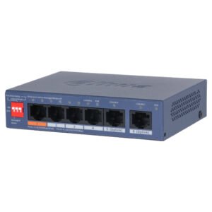 DahuaSwitch PoE 4 puertos 10/100 + 2RJ45 Uplink Gigabit 60W Gestionable en Cloud Layer2
