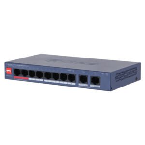 DahuaSwitch PoE 8 puertos Gigabit + 2RJ45 Uplink Gigabit 110W Gestionable en Cloud Layer2