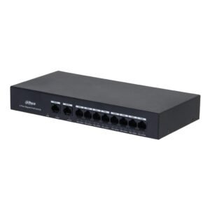 DahuaSwitch PoE 8 puertos Gigabit + 2RJ45 Uplink Gigabit 65W No_Gestionable Layer2