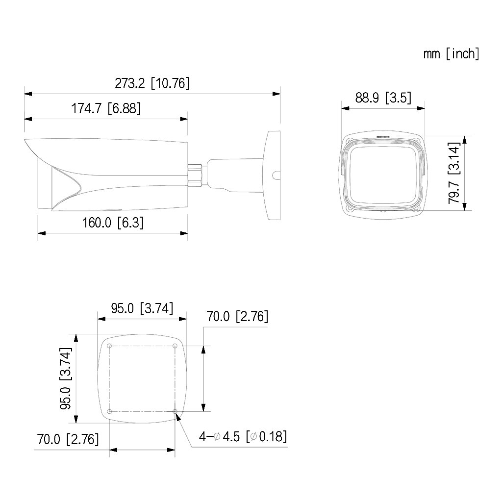 Tubular HDCVI 2M 1080P DN ICR WDR Starlight IR100m 5.3-64VFM x12 IP67 IK10 DUAL-POWER - Imagen 4