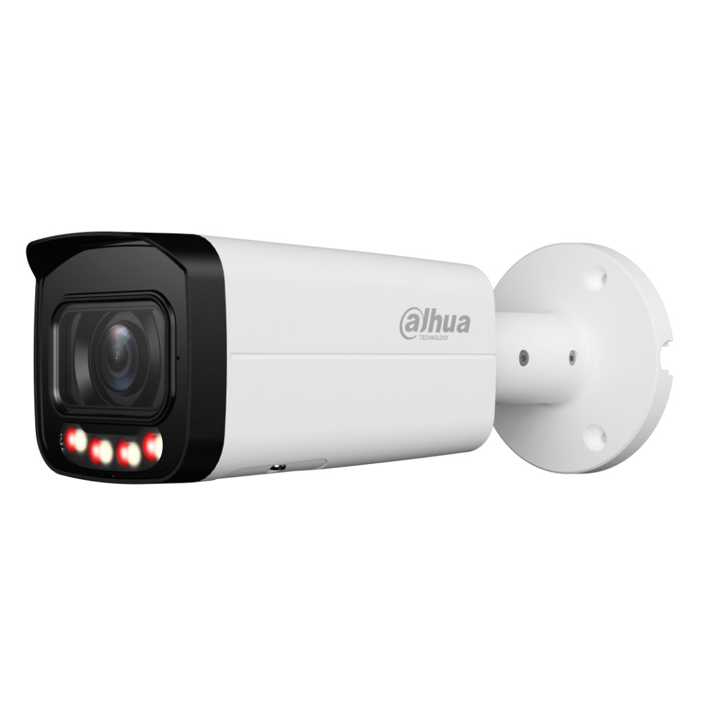 DahuaTubular IP 2M H265 FULL COLOR WDR Iluminación Dual LED60m/IR60m 2.7-13.5mm IP67 PoE AUDIO MIC E/S AI