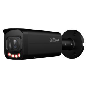 DahuaTubular IP 6M H265 FULL COLOR WDR Iluminación Dual LED60m/IR60m 2.7-13.5mm IP67 PoE MIC AI. Color Negro