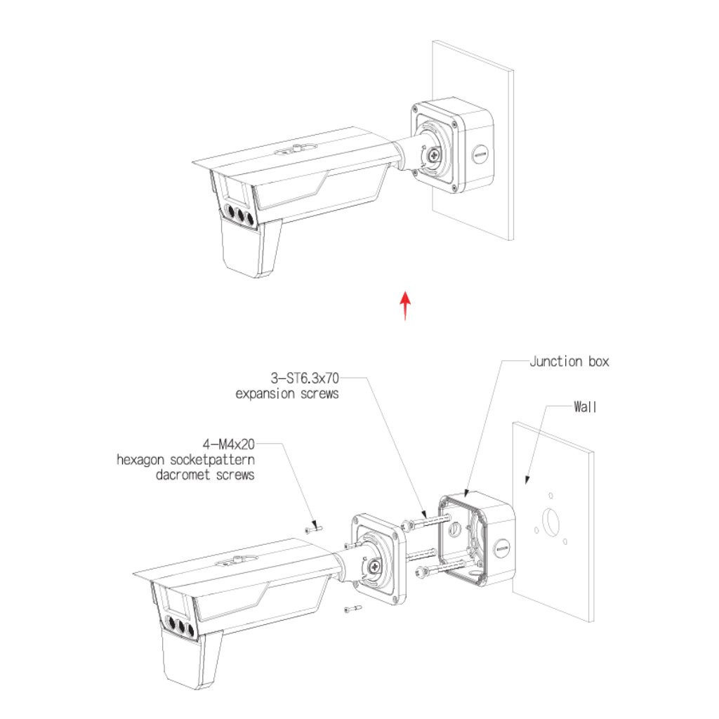 Tubular IP ANPR H265 4MP 3IR850nm 8-32VFM IP68 IK10 PoE E/S AI con Radar de velocidad - Imagen 4