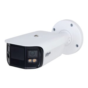 DahuaTubular IP H265 2x4M DUAL-LENS SPLICING FULL COLOR WDR140dB Starlight IR40m 3.6mm IP67 ePoE SD AUDIO MIC E/S AI