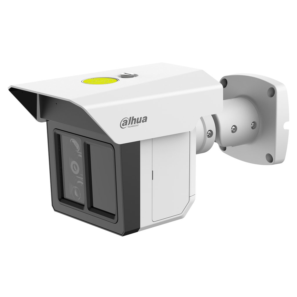 DahuaTubular IP H265 3x2M TRIPLE-LENS 3.6/12/25mm para protección perimetral 8IR100m IP67 IK10 ePoE AUDIO MIC E/S AI