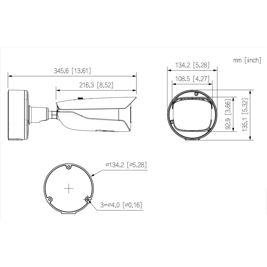 Tubular IP H265 8M WDR Deeplight IR120m 8-32VFM IK10 IP67 PoE+ SD AUDIO E/S AI - Imagen 4