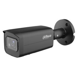 DahuaTubular IP H265 8M WDR Starlight IR60m 2.7-13.5VFM IP67 PoE SD MIC AI. Color negro