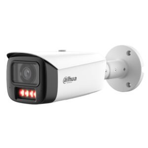 DahuaTubular IP WizColor PRO H265 6M WDR130dB Iluminación Dual LED60m/IR80m 3.6mm IP67 IK10 PoE AUDIO DUALMIC/Altavoz E/S AI