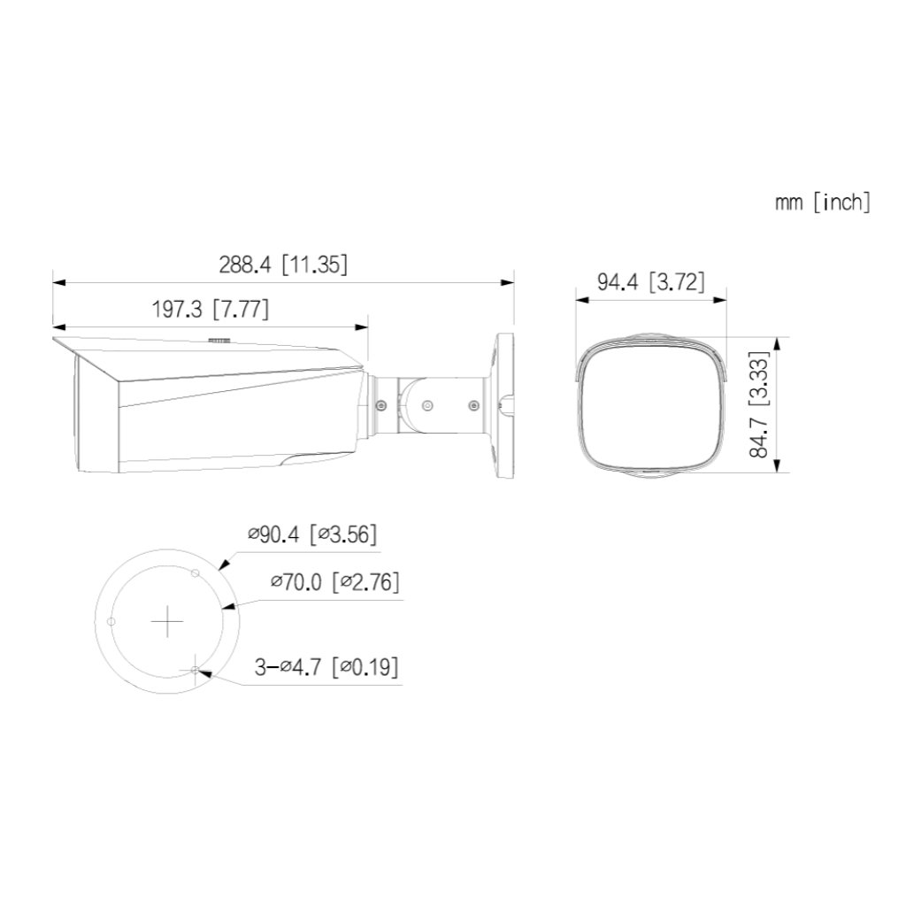 Tubular IP WizColor TiOC PRO H265 6M WDR Iluminación Dual LED50m/IR50m 2.8mm IP67 PoE AUDIO MIC/Altavoz E/S AI - Imagen 2