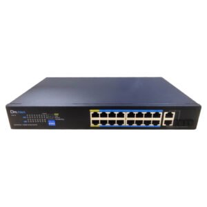 DrNETSwitch PoE 16 puertos 10/100 + 2 Combo Gigabit 200W No_Gestionable